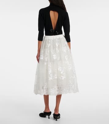 Sequined tulle midi skirt | Simone Rocha