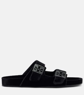 Mellow embellished velvet slides | Tory Burch