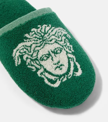 Medusa cotton terry slippers | Versace Home