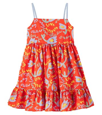 Bedrucktes Kleid aus Baumwolle | Stella McCartney Kids