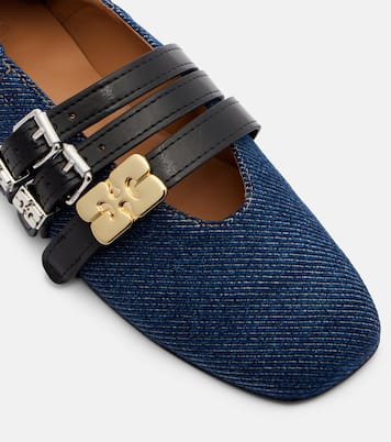 Logo ballet flats | Ganni