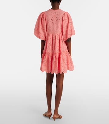 Cruz broderie anglaise cotton minidress | Poupette St Barth