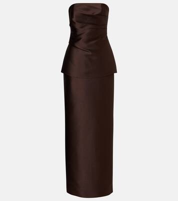 Lucille satin gown | Solace London