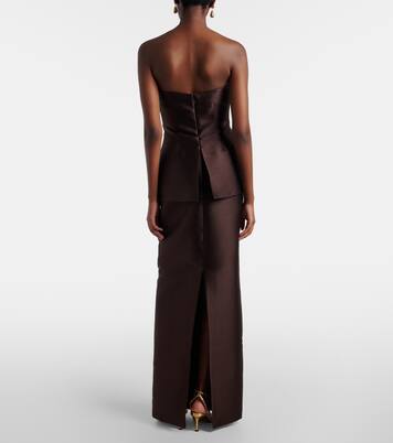 Lucille satin gown | Solace London
