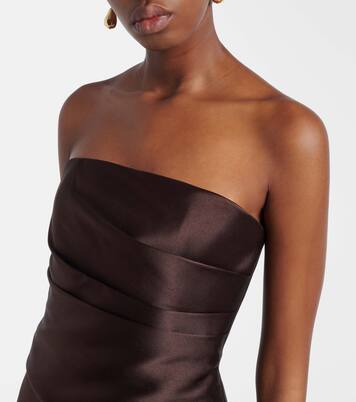 Lucille satin gown | Solace London