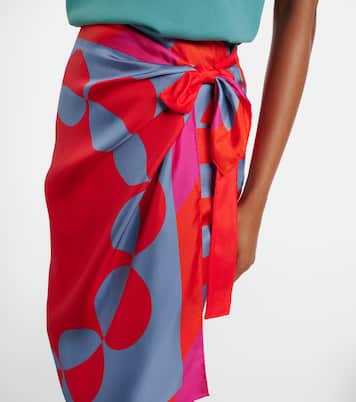 Bedruckter Wickelrock aus Seide | Dries Van Noten