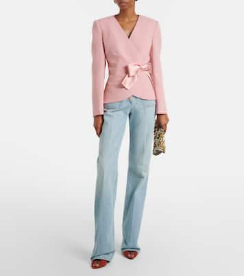 جينز بقصة مستقيمة وخصر مرتفع | Valentino