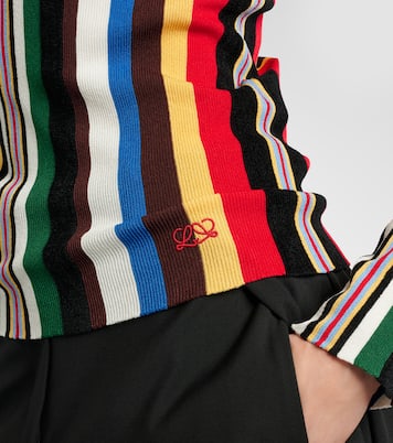 Striped half-zip sweater | Loewe