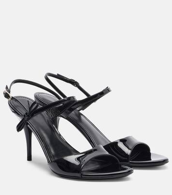 Avenue Bow patent leather sandals | Balenciaga