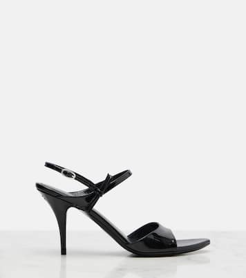 Avenue Bow patent leather sandals | Balenciaga