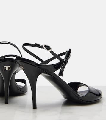 Avenue Bow patent leather sandals | Balenciaga