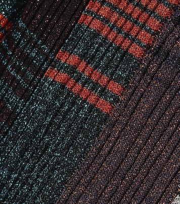Lamé intarsia longline cardigan | Missoni