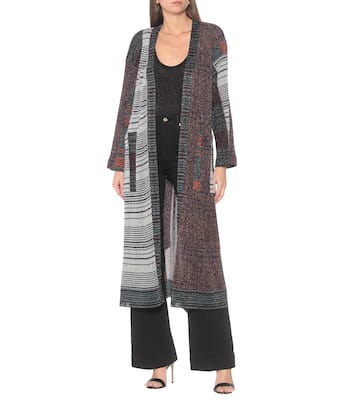Lamé intarsia longline cardigan | Missoni