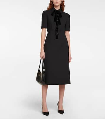 Virgin wool midi dress | Prada