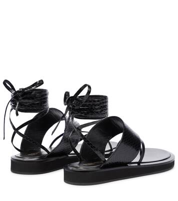 Sandalias Brooklyn de piel grabada | Paris Texas