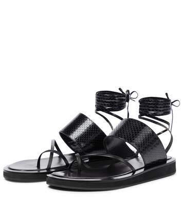 Sandalias Brooklyn de piel grabada | Paris Texas