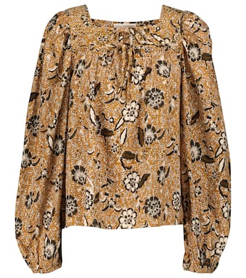 Blusa Issa de algodón estampada | Ulla Johnson