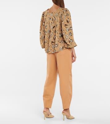 Blusa Issa de algodón estampada | Ulla Johnson