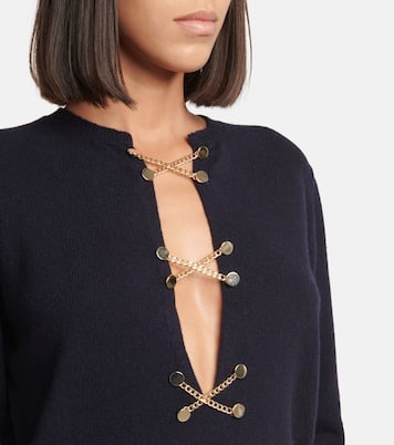 Jersey de lana adornado con cadenas | Victoria Beckham