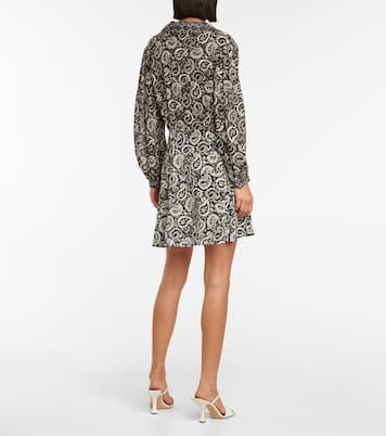 Miniabito Indy in seta con stampa paisley | Rixo