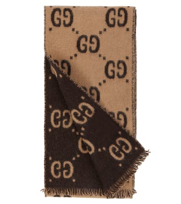Sciarpa in jacquard GG di lana | Gucci Kids