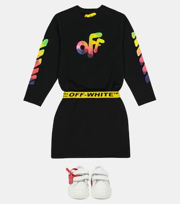 Jupe en coton à logo | Off-White Kids