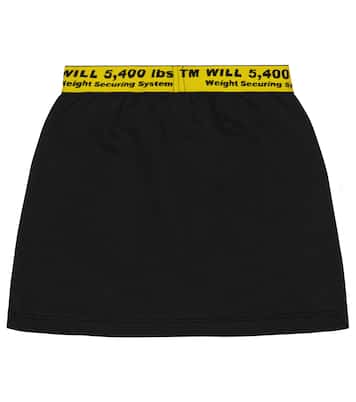Jupe en coton à logo | Off-White Kids