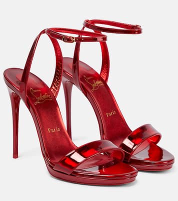 Loubi Queen 120 leather sandals | Christian Louboutin
