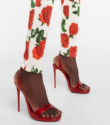 Loubi Queen 120 leather sandals | Christian Louboutin
