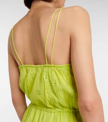 Robe midi Madelyn en coton à broderie anglaise | Velvet
