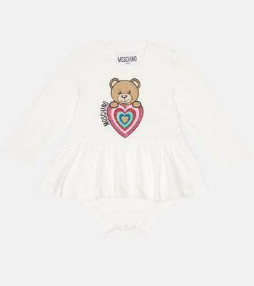 Bébé – Set de 2 bodys imprimés en coton mélangé | Moschino Kids