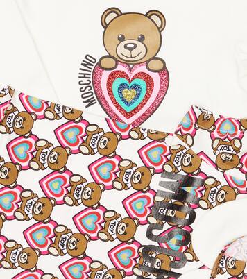 Bébé – Set de 2 bodys imprimés en coton mélangé | Moschino Kids