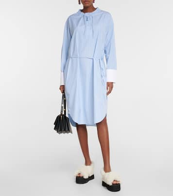 Robe chemise en coton à fines rayures | Marni