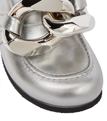 Embellished metallic leather slippers | JW Anderson