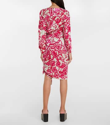 Printed velvet midi dress | Dries Van Noten