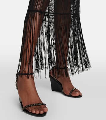 So Me 85 leather wedge sandals | Christian Louboutin