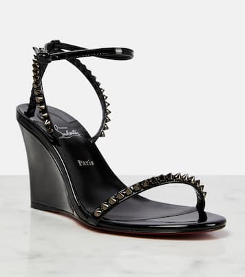 So Me 85 leather wedge sandals | Christian Louboutin