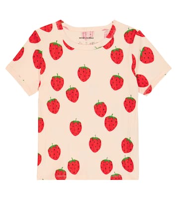 Strawberries cotton-blend T-shirt | Mini Rodini
