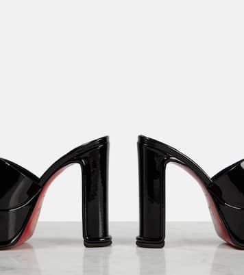 Mules Amali de charol con plataforma | Christian Louboutin