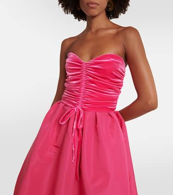 Robe longue en soie | Monique Lhuillier