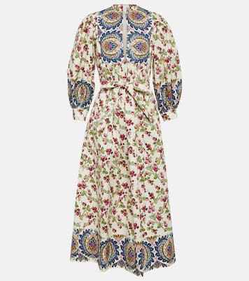 Robe midi imprimée en coton mélangé | Etro