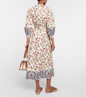 Robe midi imprimée en coton mélangé | Etro
