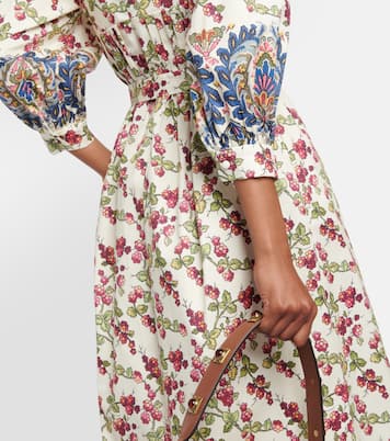 Robe midi imprimée en coton mélangé | Etro