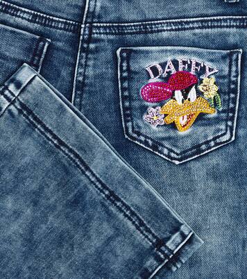 x Looney Tunes embellished jeans | Monnalisa