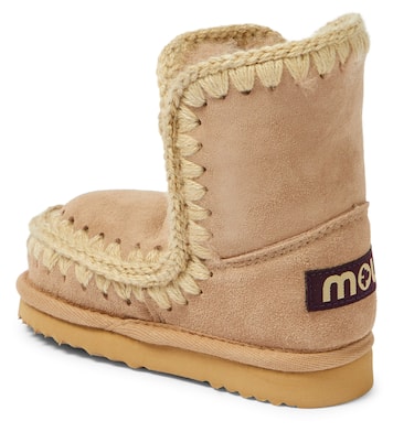 Stiefel aus Veloursleder mit Shearling | Mou Kids