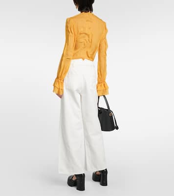 Jeans a gamba larga e vita alta | Etro