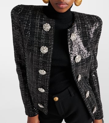 Veste en tweed à sequins | Balmain