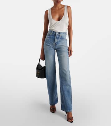 Jeans regular a vita alta | Saint Laurent