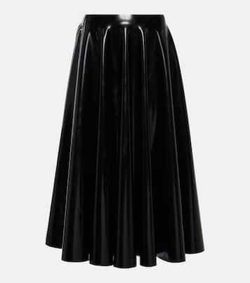Falda midi de látex | Alaïa