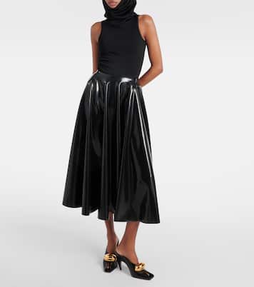 Falda midi de látex | Alaïa